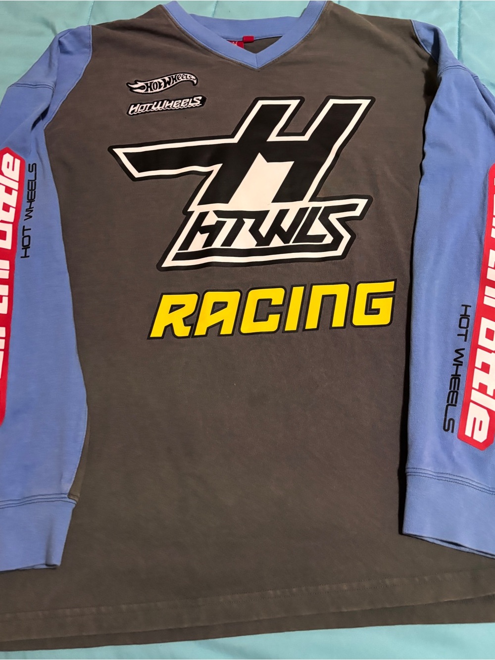 Full throttle Hot wheels Y2K graphic men’s short with embroidered elements